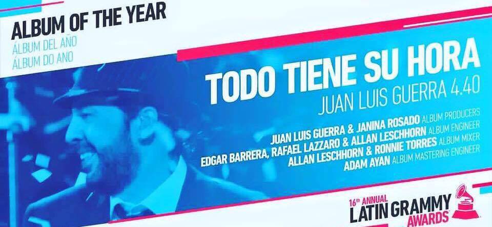 Adam Ayan wins another Latin Grammy!