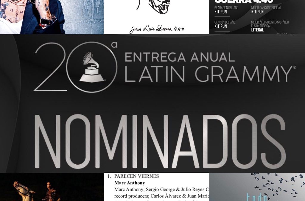 Adam Ayan has 2 nominations for the 20th Annual Latin Grammy Awards, as well as a total of 4 nominated recordings across 7 categories.